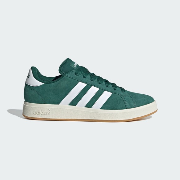ADIDAS‎ Grand Court Base 00 Sneaker Shoes (Men 7.5) IH6187 Green White Gum #570 - Picture 1 of 8